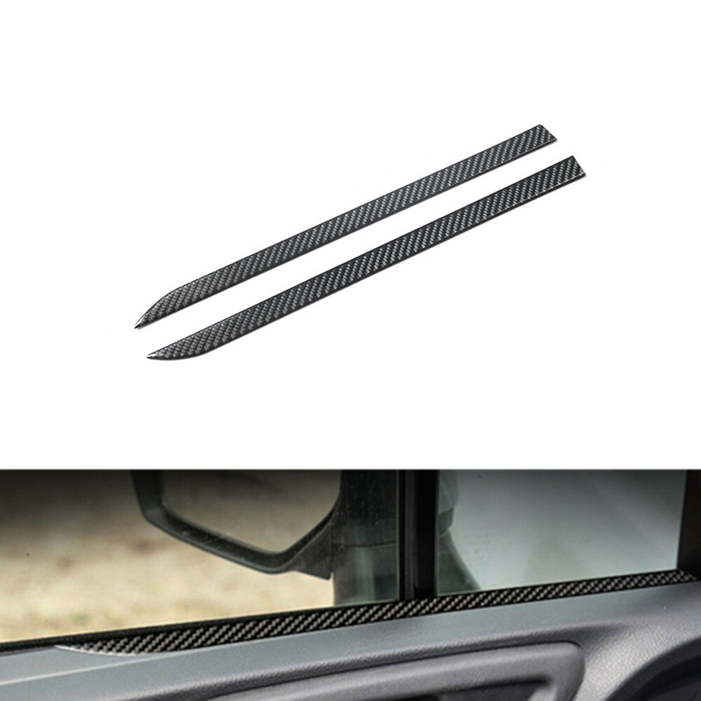 2X Red Carbon Fiber Turn Turn Signal Light Cover Trim For 718 2016-2022 v