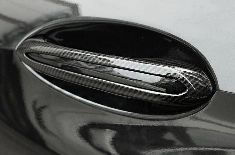 ABS Carbon Fiber Exterior Outside Door Handle Cover Trim for BMW X5 G05 2019-23