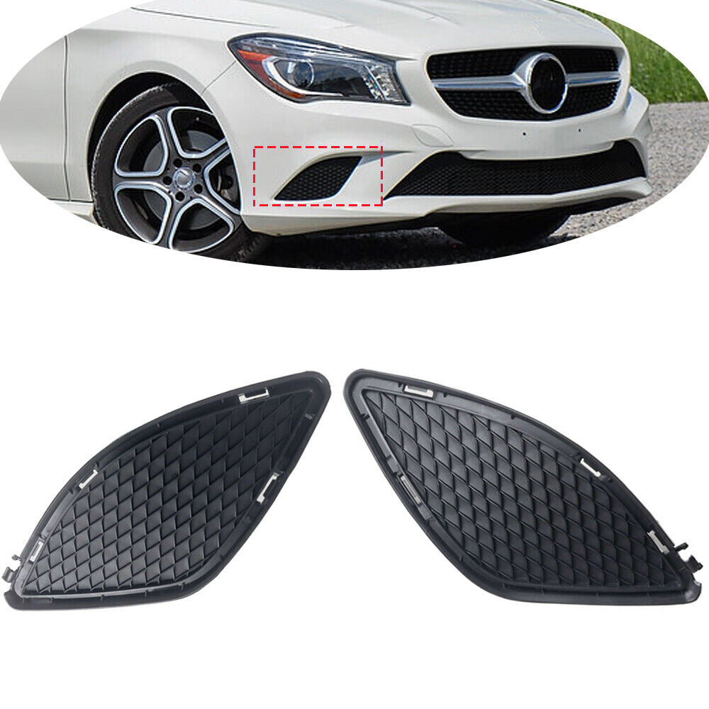 2x Front RHLH Side Bezel Bumper Cover Grille for MERCEDES-BENZ CLA CLASS CLA250