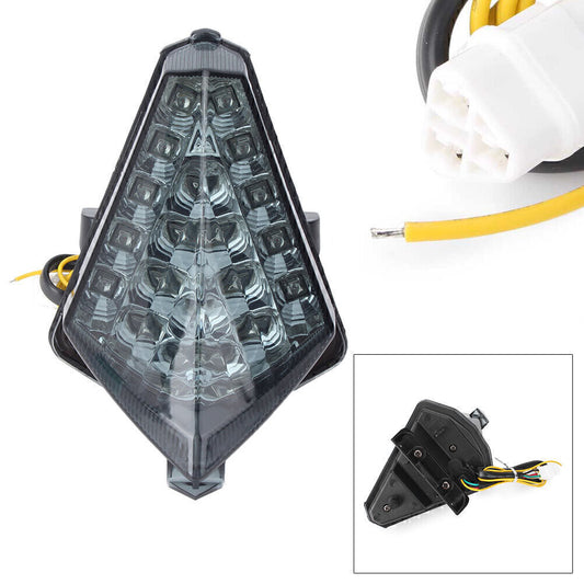 Rear Black Taillight Integrated Turn Signals Fit for YAMAHA YZF R1 2007 2008 Q
