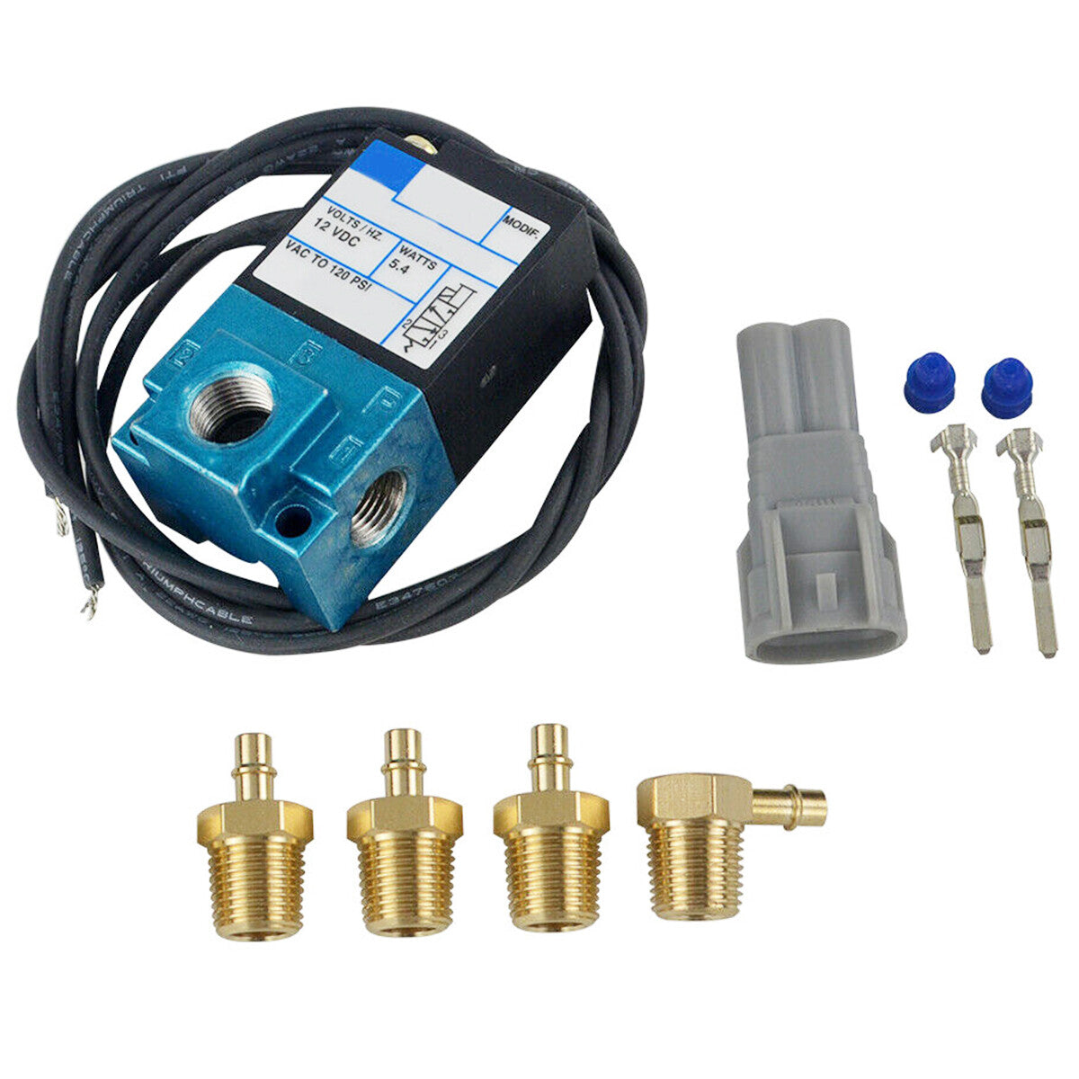 A set 3 Port 12V 5.4W Electronic Boost Control Solenoid Valve 35A-ACA-DDBA-1BA n