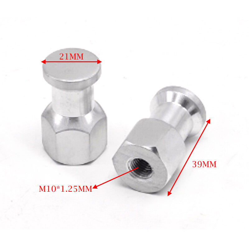 A pair of M10×1.25 motorcycle rear shock absorber bolts, anti-theft decorative covers - n