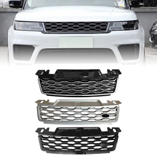 Front Bumper Grille Upper Mesh Grill Replacement Fit for Range Rover Sport 2018-2021
