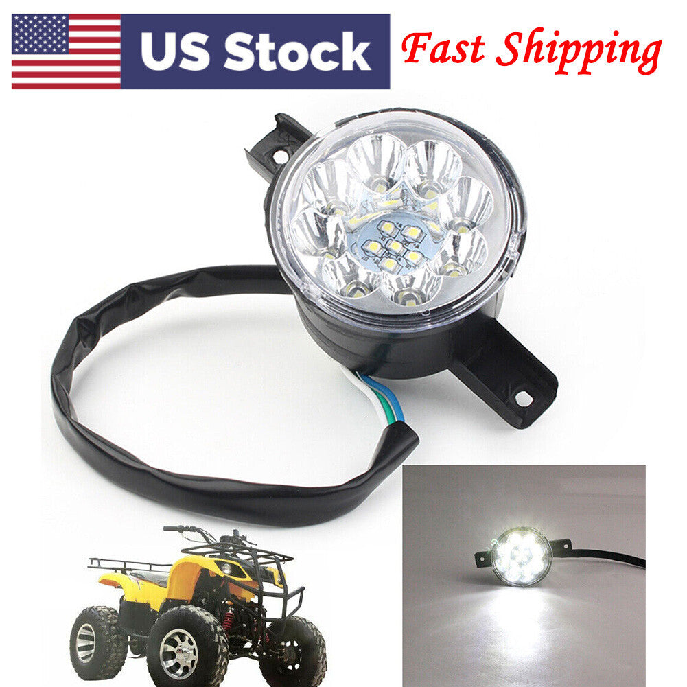 1X Front Head Light LED 12V For 110cc 125cc ATV Quad TaoTao Coolster Peace JCL