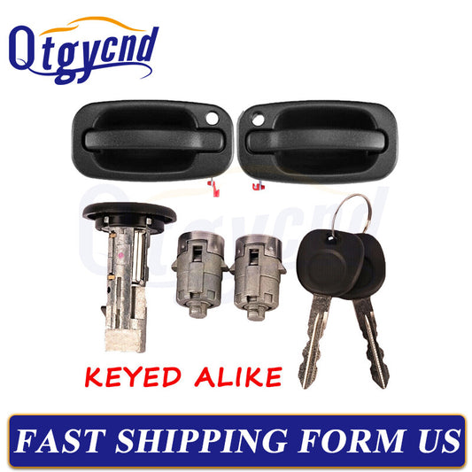 Ignition Lock Cylinder Handle for CHEVROLET for GMC Silverado Tahoe SAME KEY!!