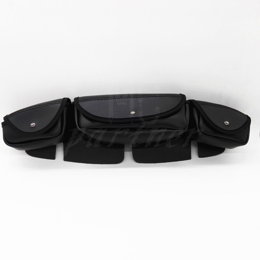 Windshield Bag Saddle 3 Pouch Pocket Fairing for Harley Touring Electra Glide Q