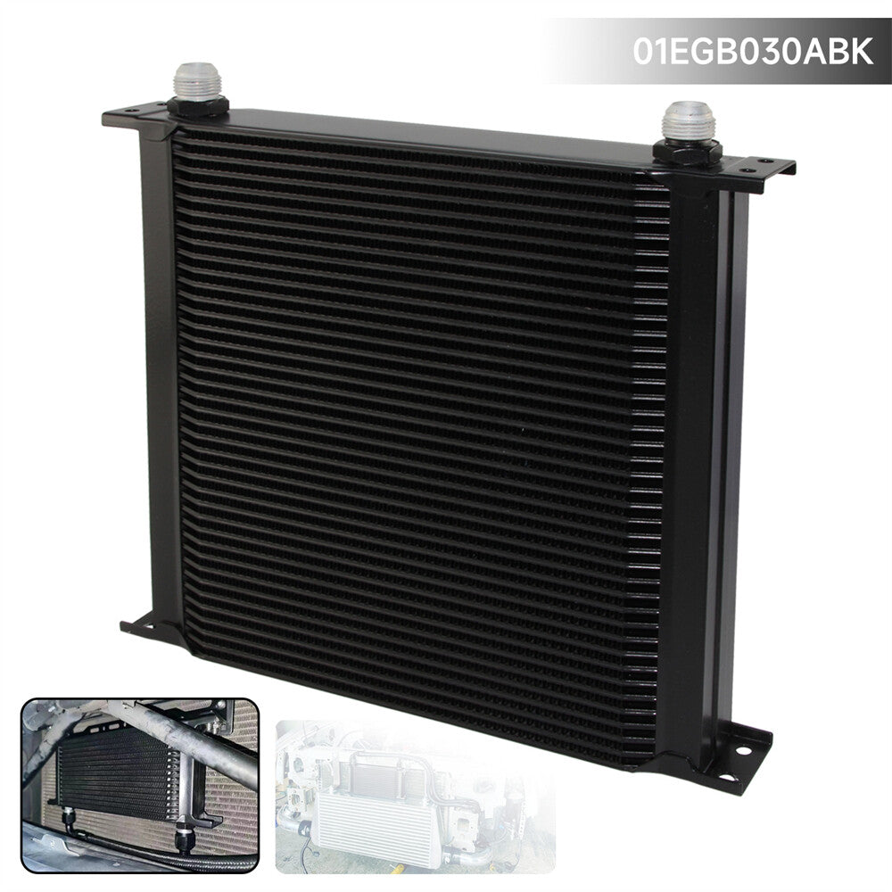 40 Row AN10 Universal Aluminum Engine Transmission 248MM 7/8-14 UNF Oil Cooler