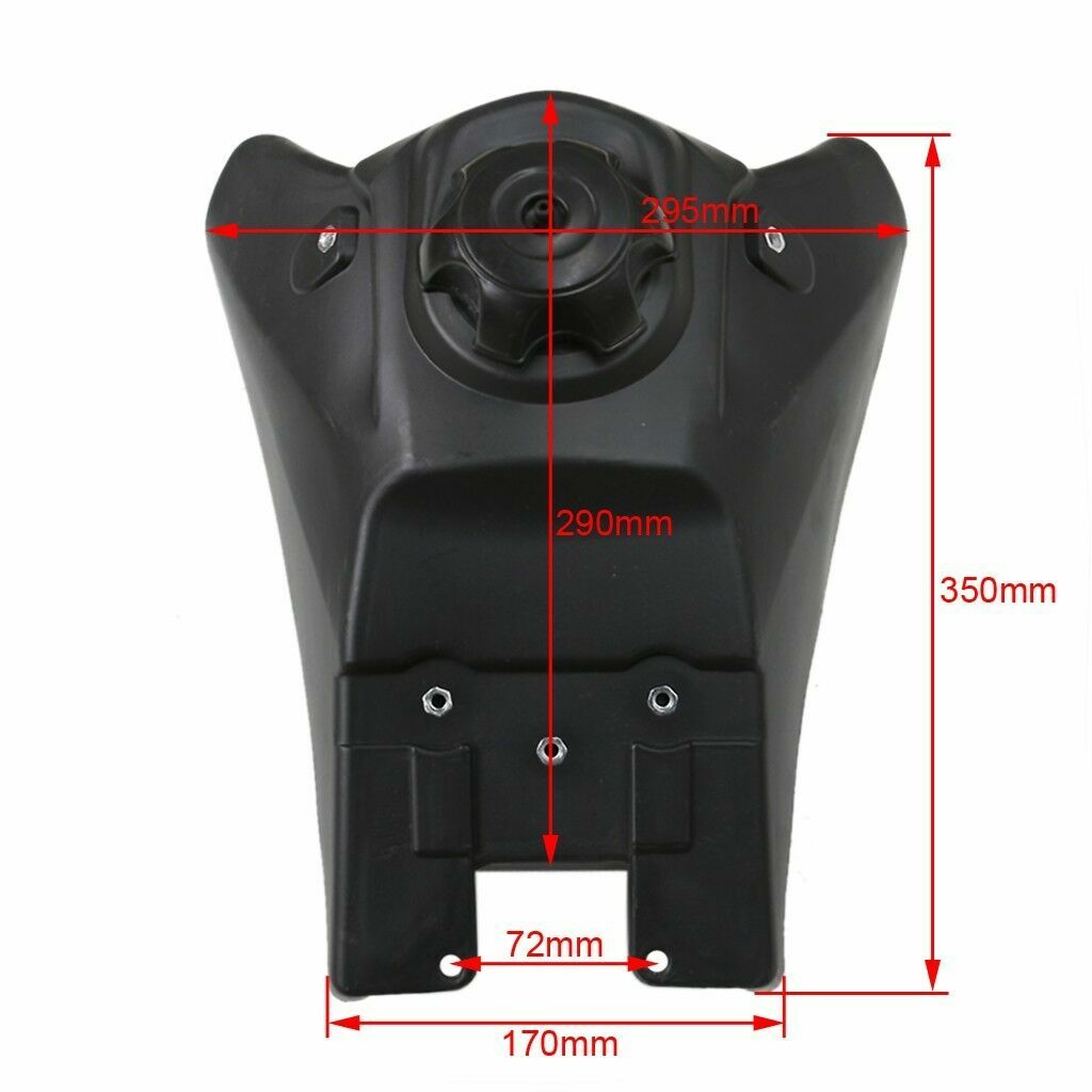 Fuel tank suitable for Yamaha TTR110 motorcycles (90cc and 110cc) and Pit Dirt Trail bicycles.