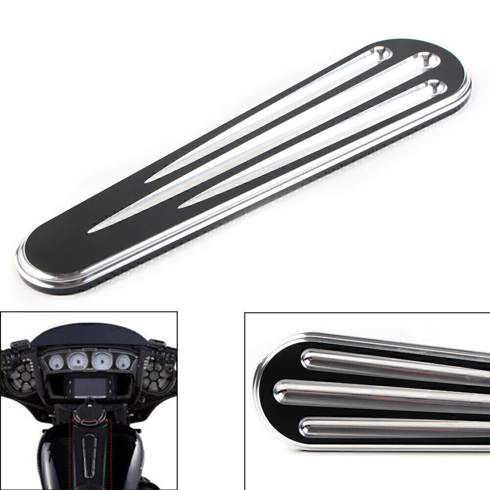 FITS for Harley Electra Street Glide CVO Ultra Classic FLHT Silver Dash Insert Cover Q