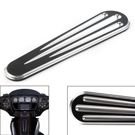 FITS for Harley Electra Street Glide CVO Ultra Classic FLHT Silver Dash Insert Cover Q