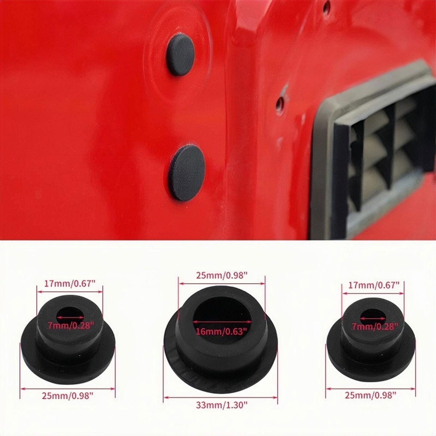 Rear tailgate plug spare tire removal hole filler for Jeep for Wrangler JK JL 2007-2023