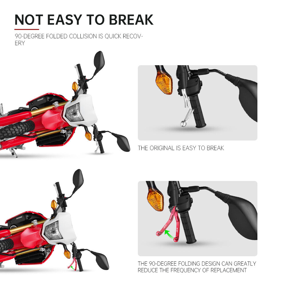 XR LOGO CNC Long Pivot Clutch Brake Levers for HONDA XR150L 2023 2024 Q