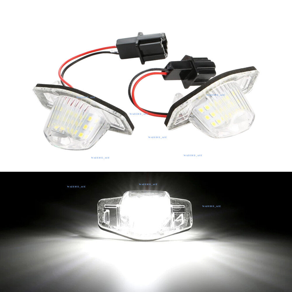 2X Fit For Odyssey Crosstour Stream Insight for CR-V LED License Plate Lamp White Q