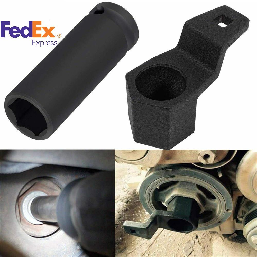 1Set Crankshaft Pulley Wrench Holder  Harmonic Balancer Socket for Honda for Acura Q