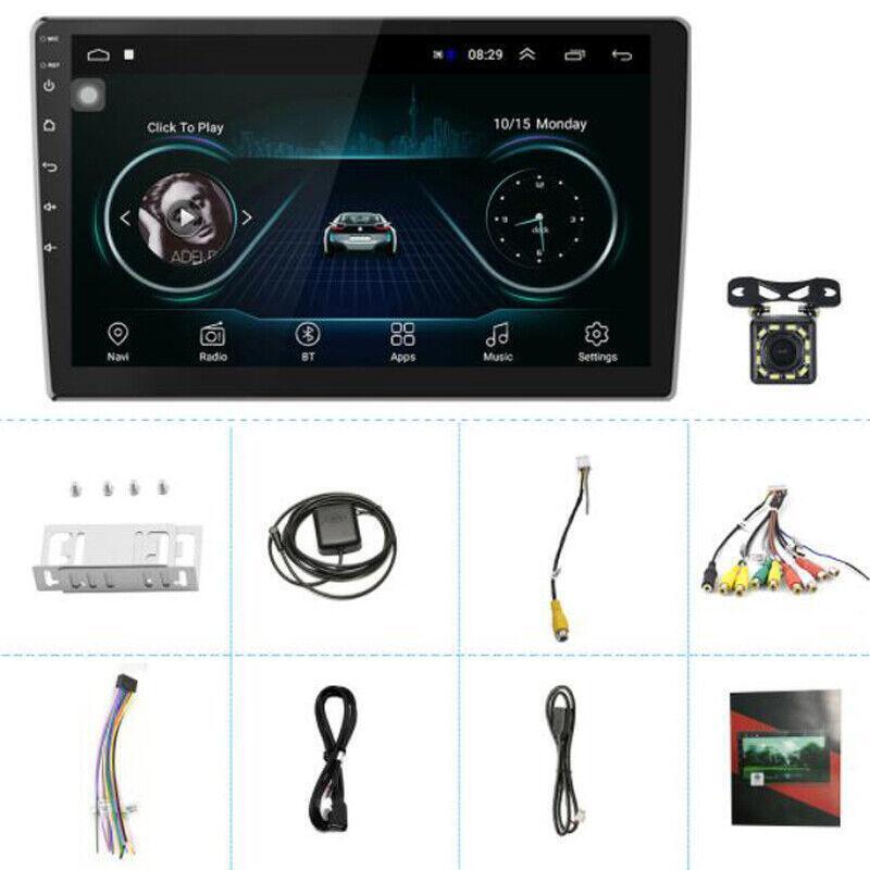 Auto 10.1 2DIN GPS BT MP5 Player W/Camera Kit Carplay Android 10.1 Stereo Radio