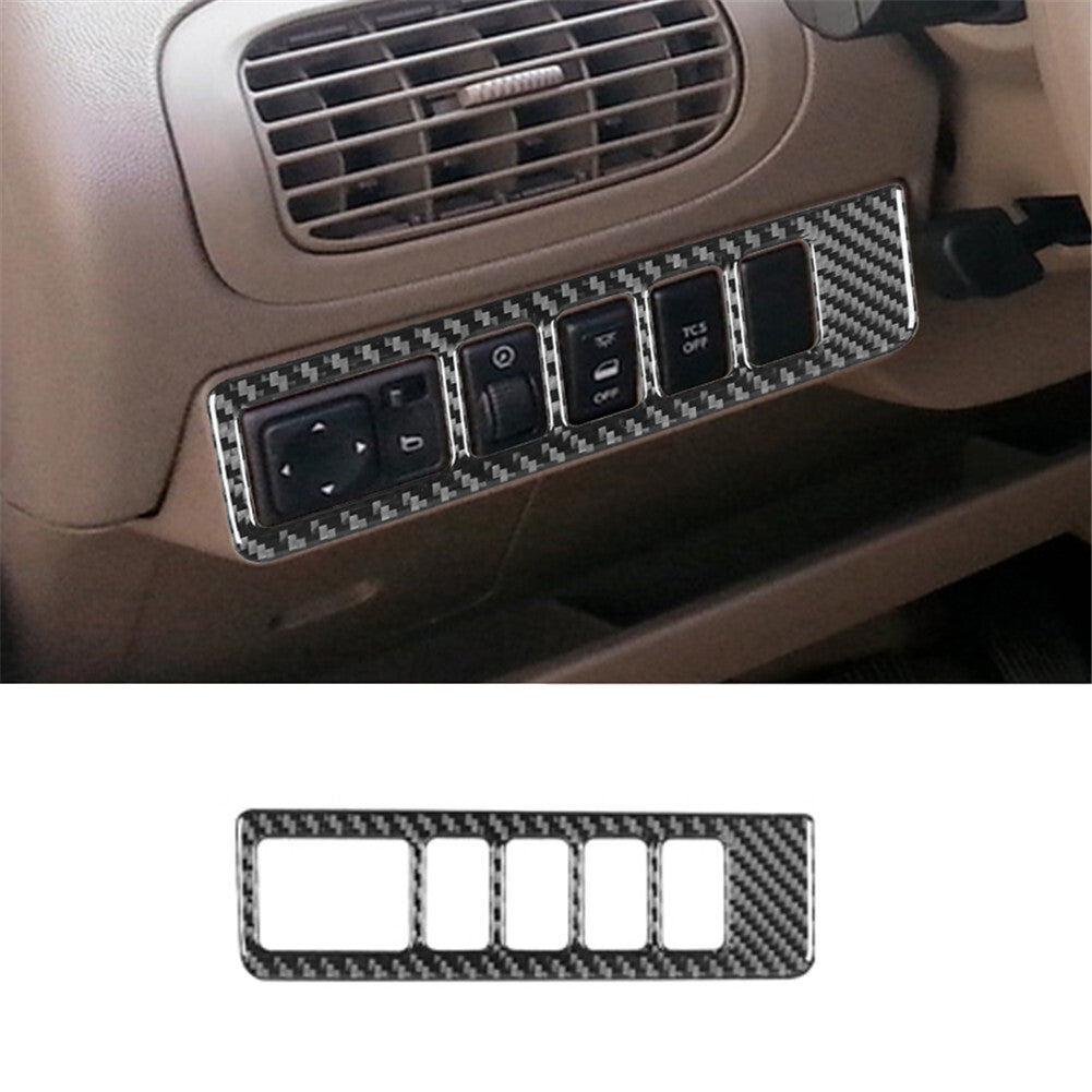 Suitable for Camry 2018-2023 carbon fiber ABS for seat adjustment handle button cover decoration- v