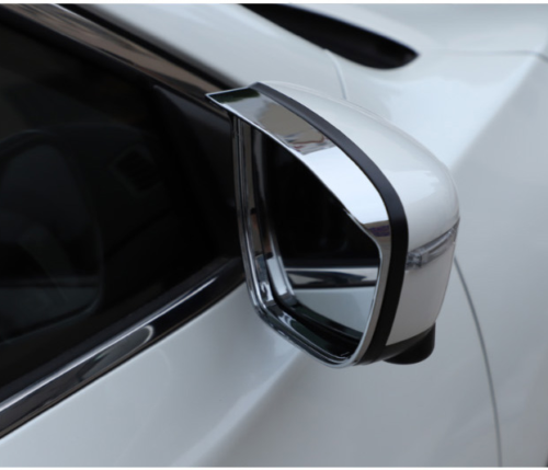 2020-2021 for Nissan Rogue Sport Chrome Rearview Mirror Rain Eyebrow Cover Trims