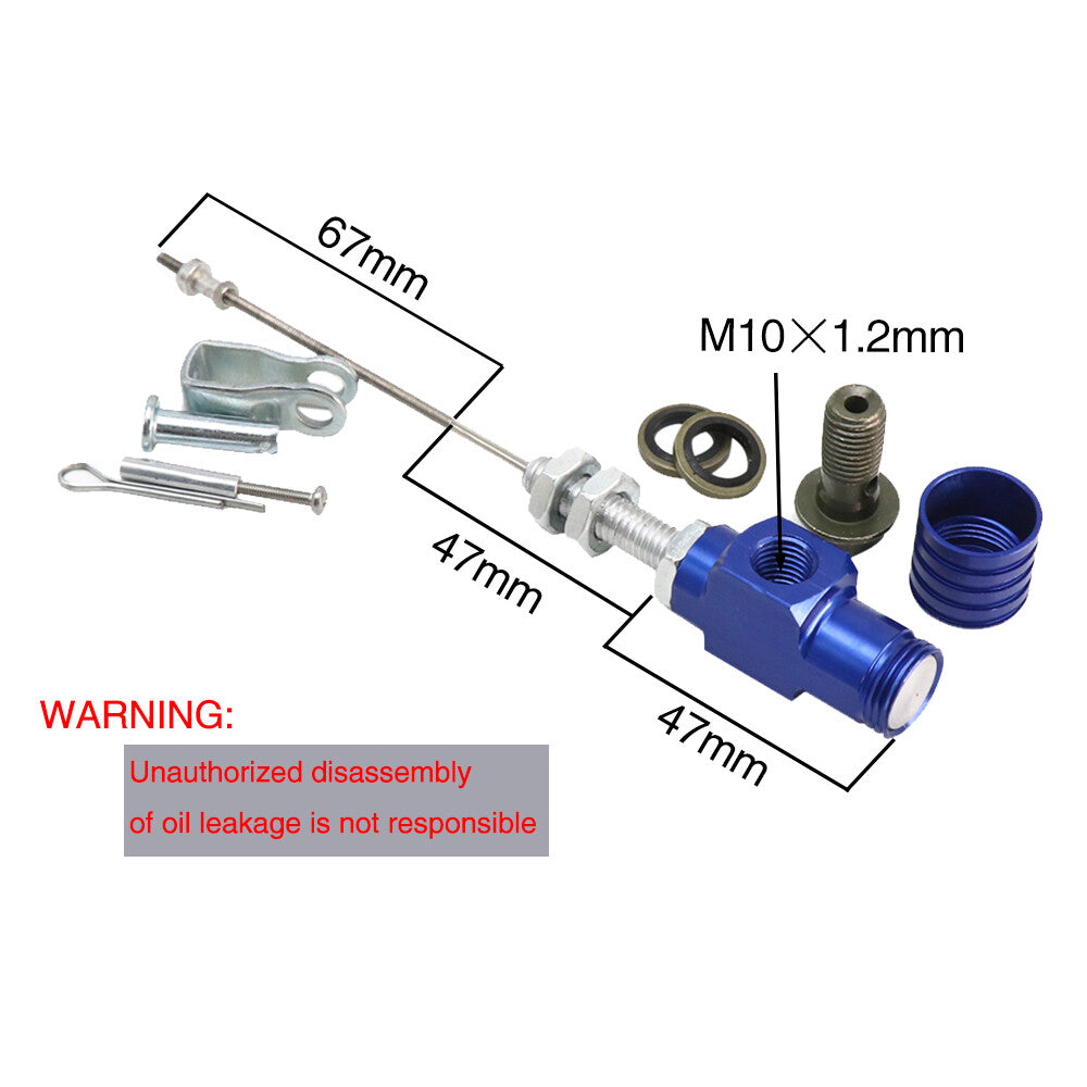 13mm Blue Universal Motorcycle Hydraulic Clutch Master Cylinder Rod Brake Pump Q