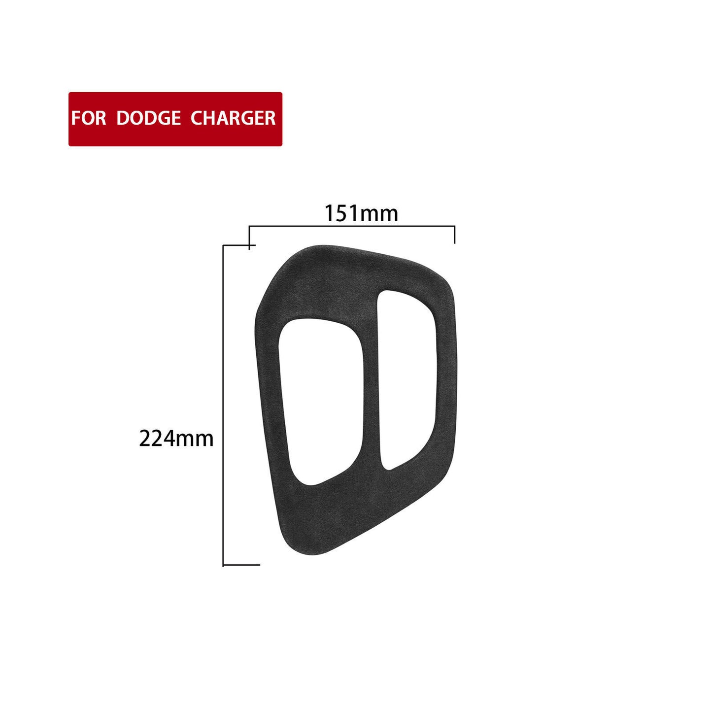 for Dodge for Challenger Central Console Gear Shift Panel Trim Grey Suede 2016-2023 n