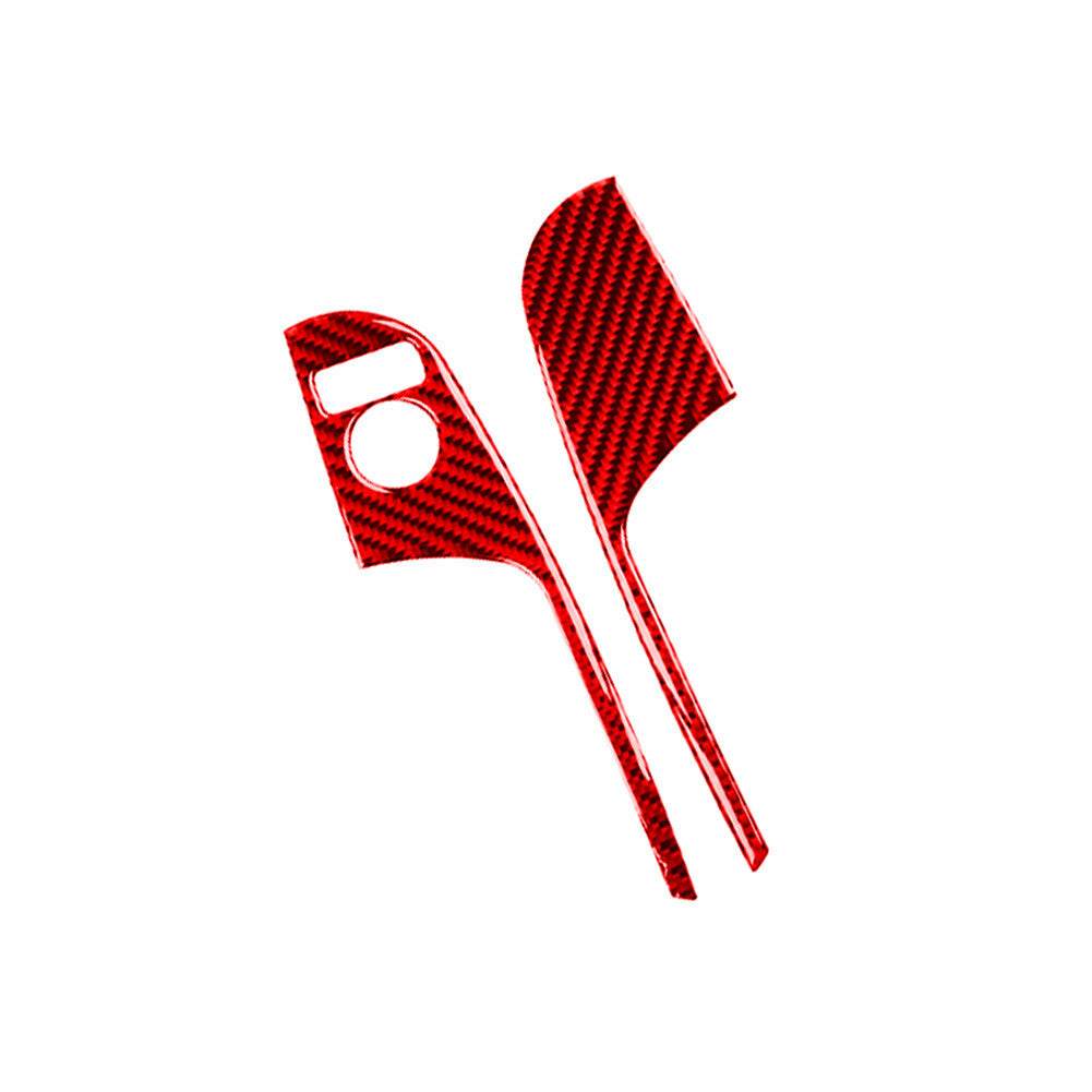Red Carbon Fiber Outer Door Scuff Sill Cover Trim For 4Runner 2010-2020 v