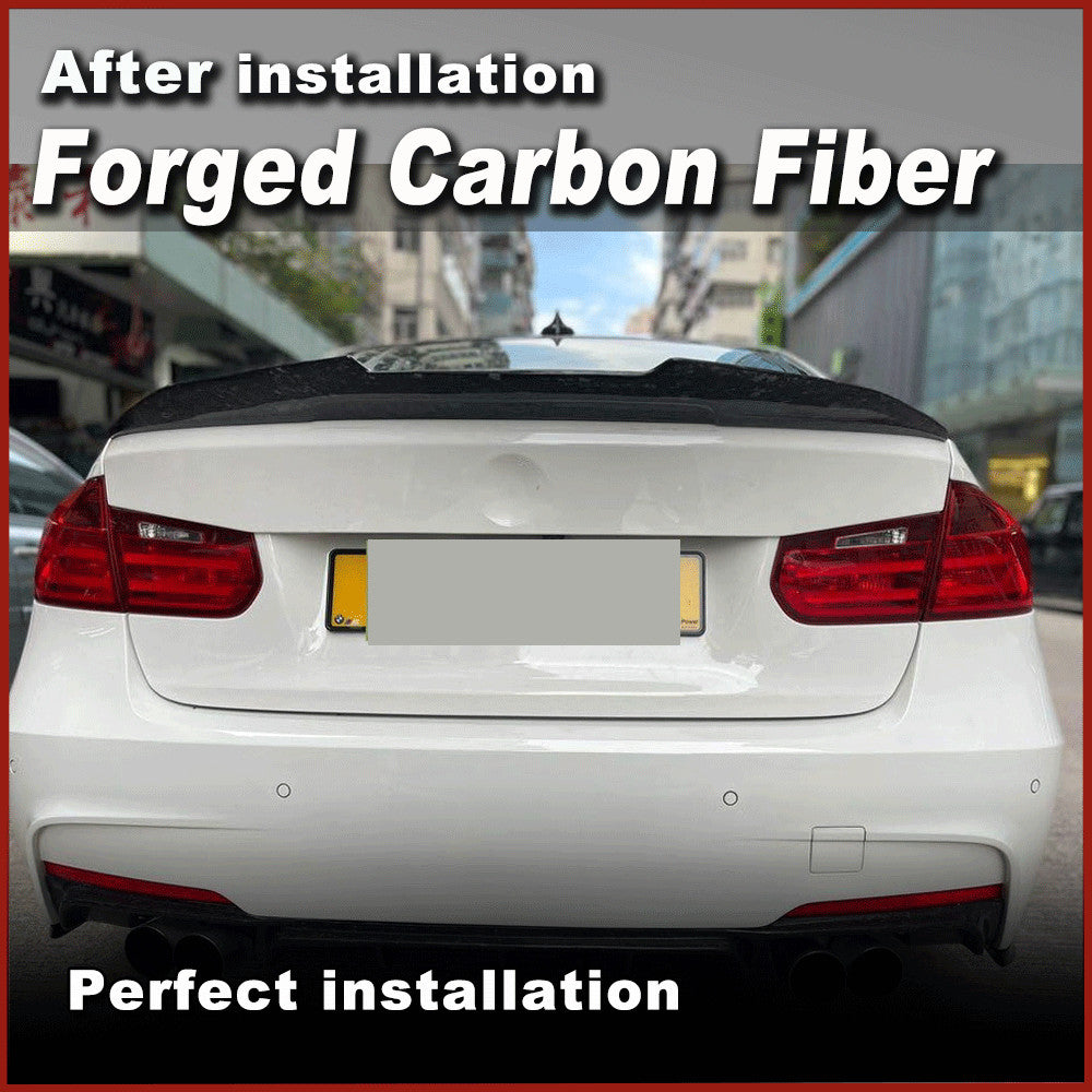 Forged Carbon Rear Trunk Spoiler Wing Lip for BMW 3 Series F30 320i F80 M3 2014+