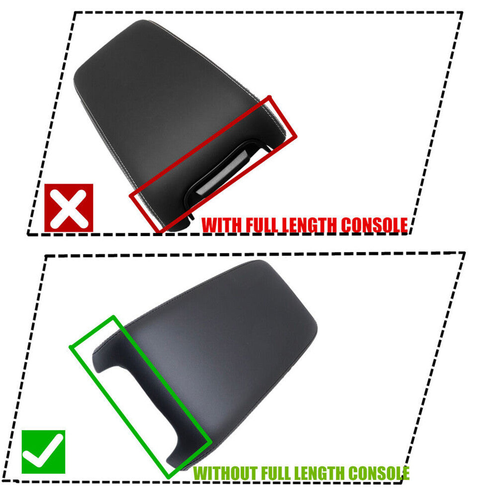 Center Console Armrest Lid Cover Black for Dodge for Charger for Chrysler 300 2011-2017 Q