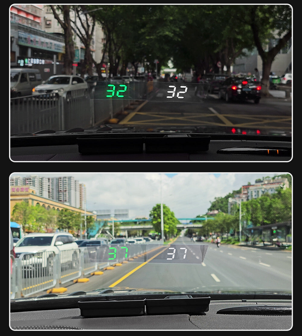 Car GPS Head Up Display Speedometer HUD Digital Windshield Projector Speed Meter Q