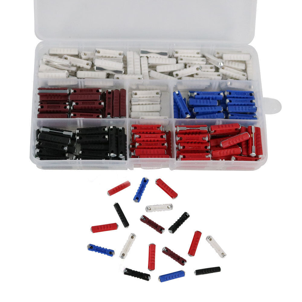 200pcs Ceramic Fuses Torpedo Bullet Fuse Classic Auto Car Fuse Kit