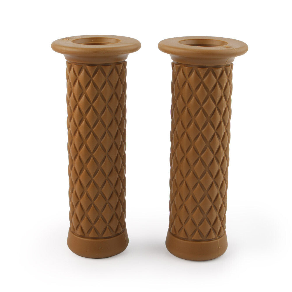 Motor Handlebar Grips LeftRight For Motorcycle With 7/8 22mm Handlebar Coffee