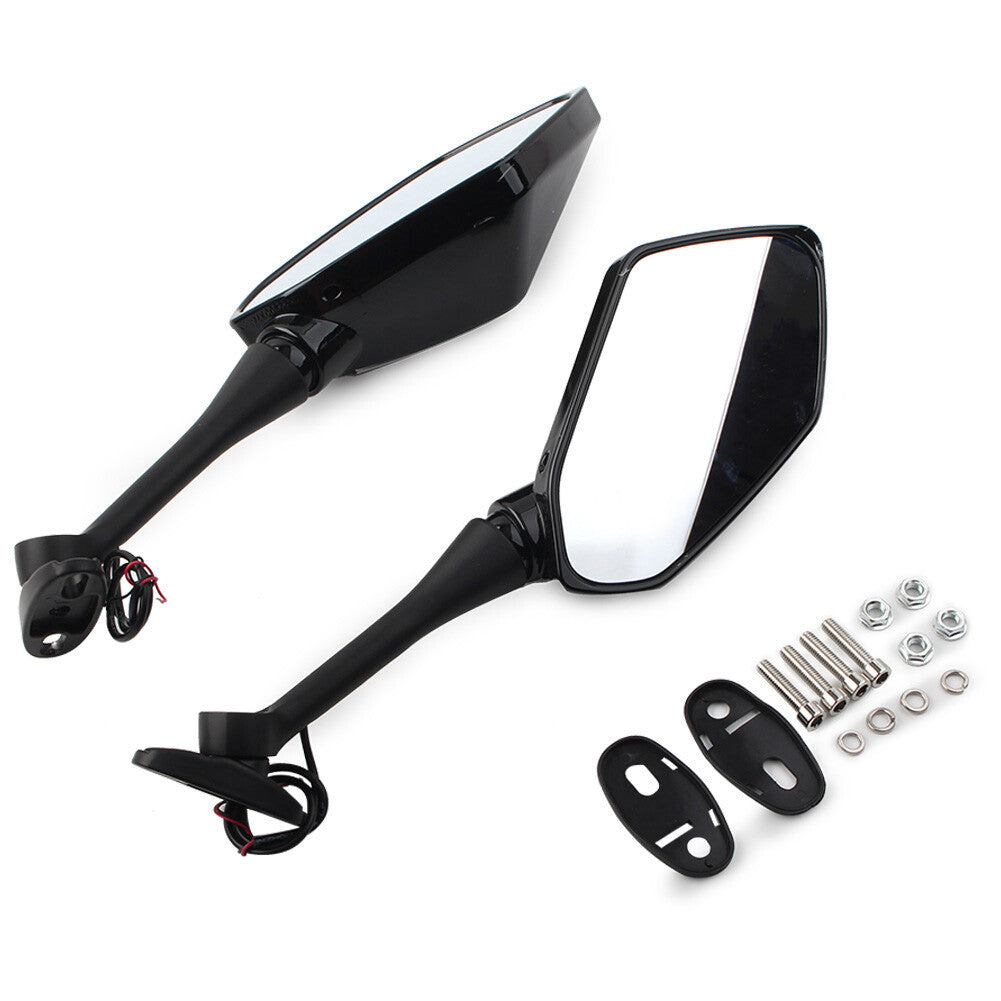 Rearview LED Turn Signal Side Mirrors for Honda CBR600RR CBR 1000RR 2004-2007 Q