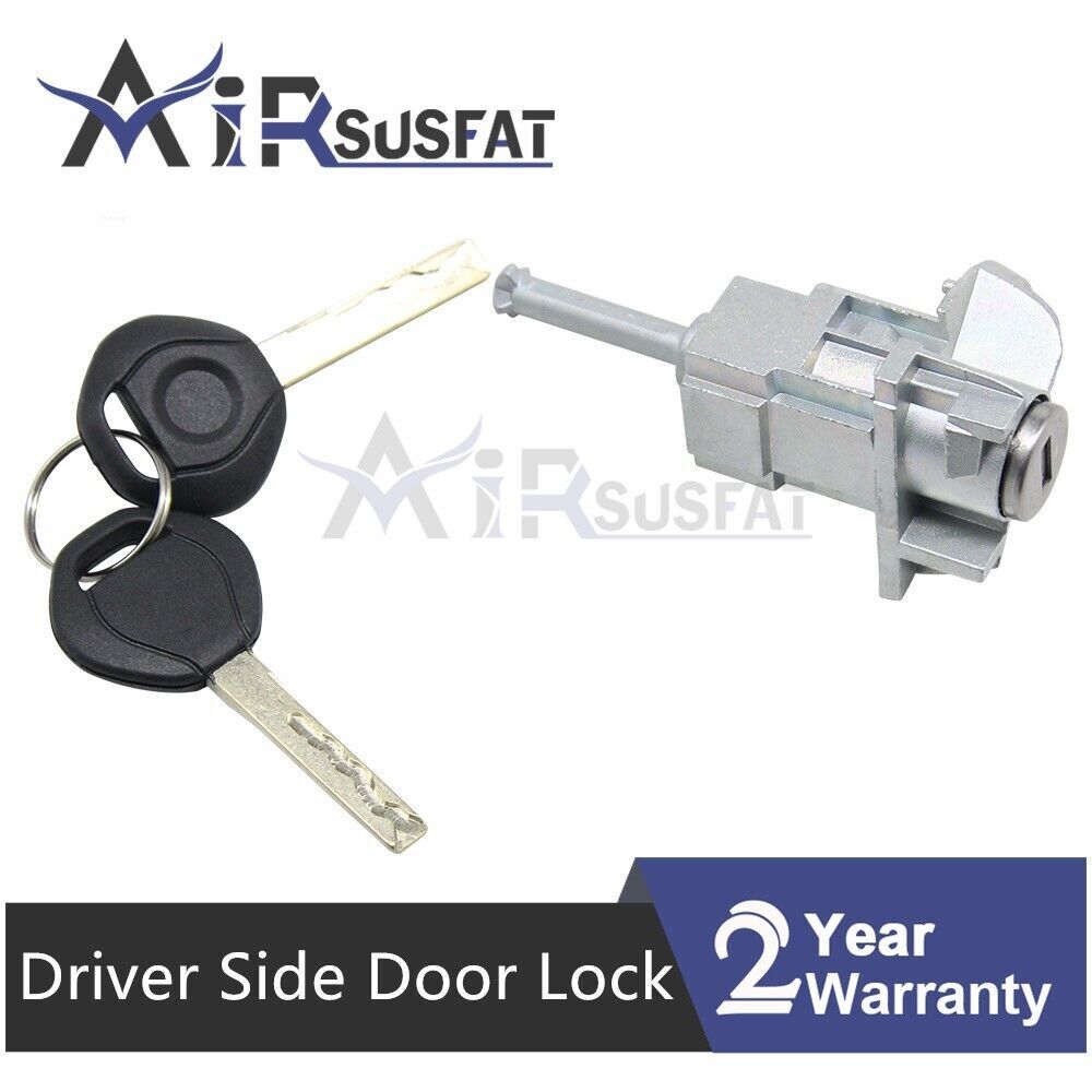 RH Driver Side Door Lock Cylinder Barrel 2 Keys for BMW E46 3 Series 1998-2007
