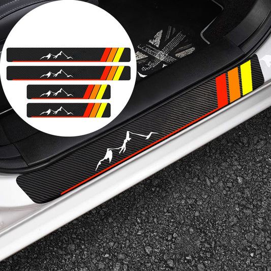 4x for Toyota Tacoma Cab Pickup Retro Color Door Sill Plate Thresholds Cover