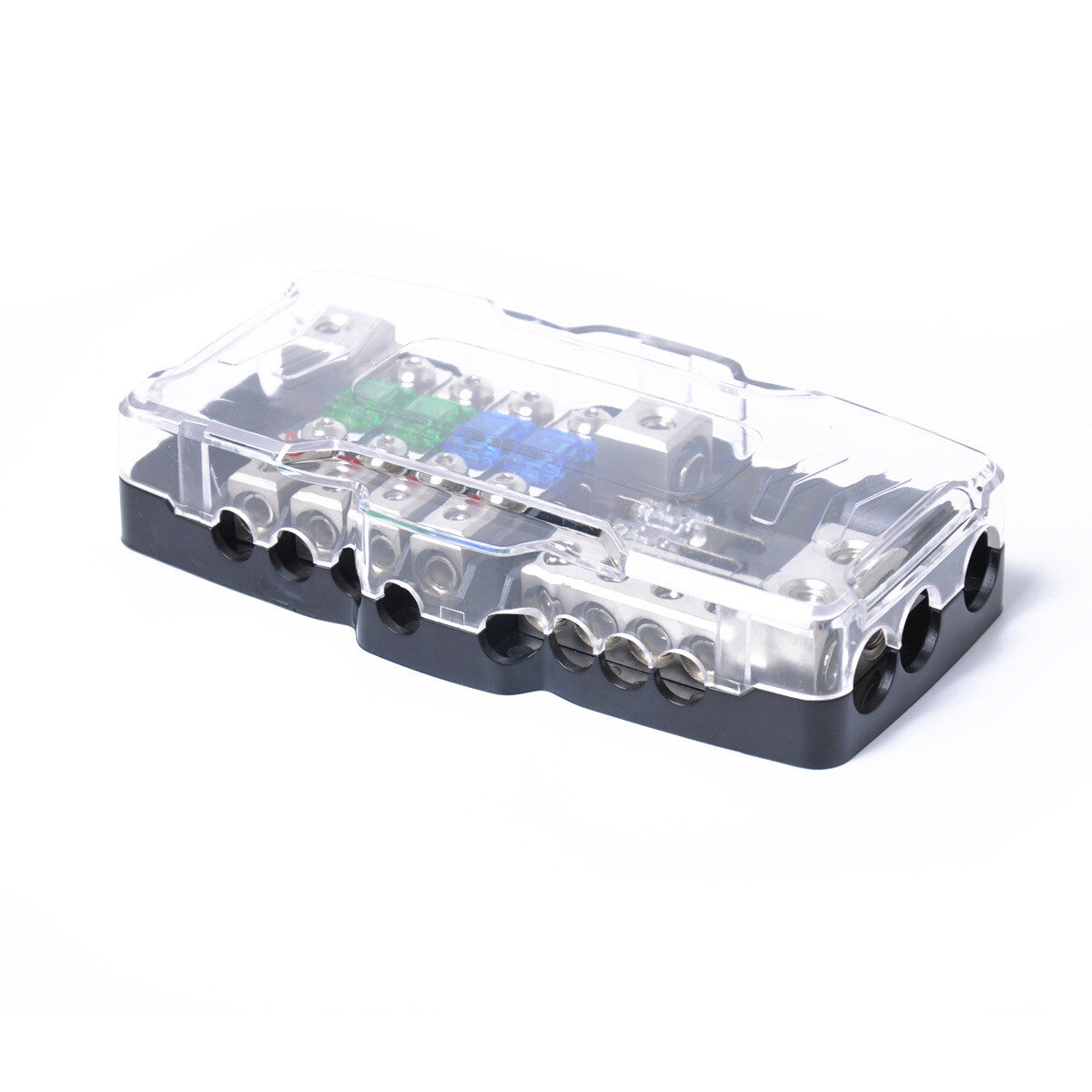 Car audio multi-functional fuse box with LED light modified audio junction box - n