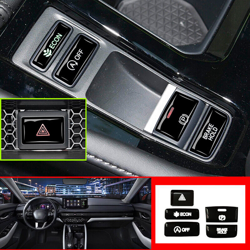 Fit for Honda Accord 11th 2023 up Black Central Console Gear Shift Button Trim