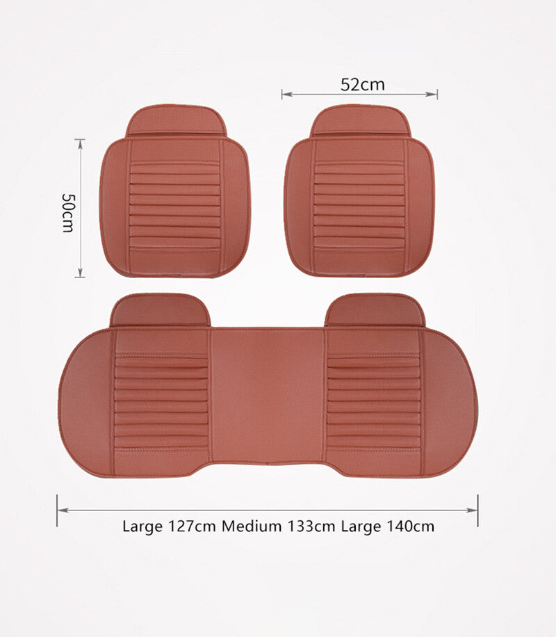 1Pc Car Front for Seat Cover Breathable Leather Pad Cushion Half Wrap Multicolor Q