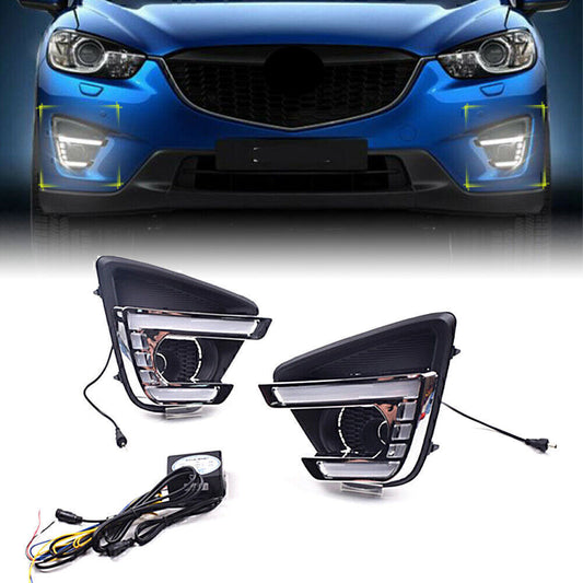 Car Front Daytime Running Light Fog Turn Lamp for Mazda CX-5 2012-2016 2013 2014