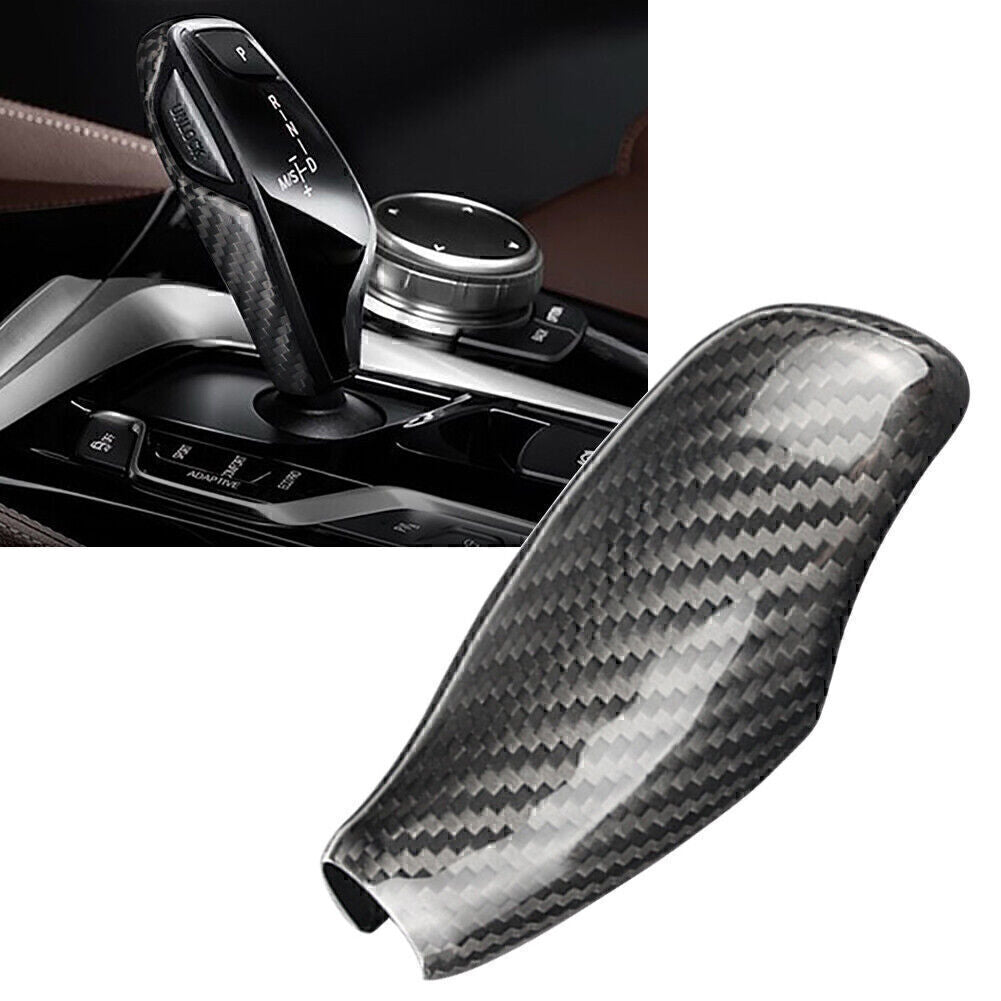 Carbon Fiber Gear Shift Knob Cover Sticker Trim for BMW 5 6 7 Series X3 X4 GT