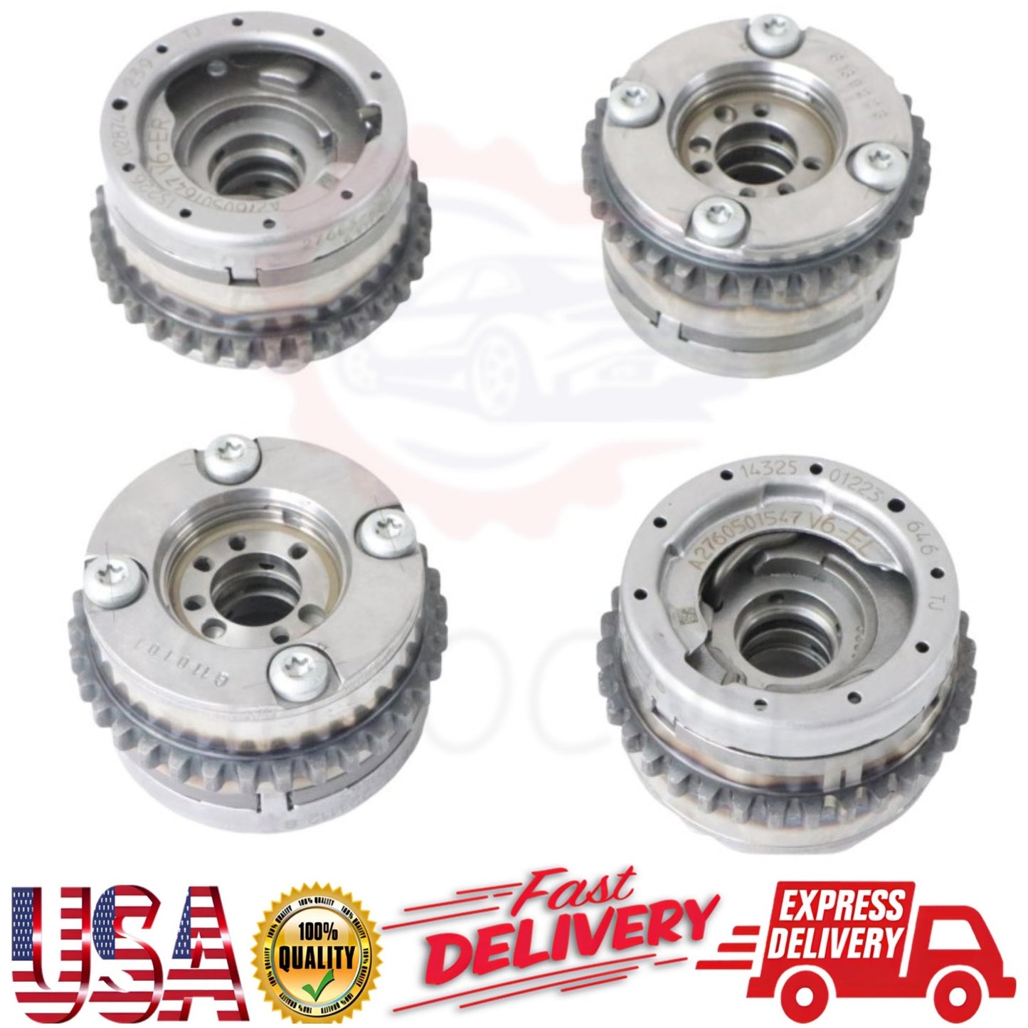 Intake Exhaust Camshaft Adjuster Set for Mercedes-Benz C350 ML350 E350 Part