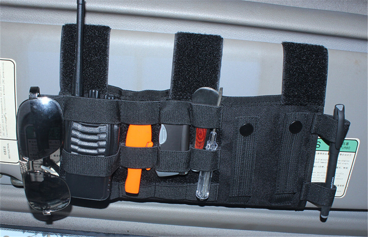 Tactical MOLLE Sun Visor Organizer Bag for Jeep for Wrangler JK JL JT TJ 2007-2023