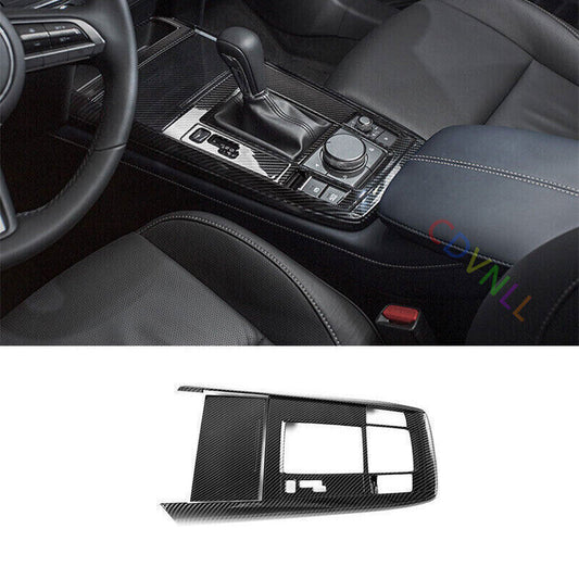 1P for Mazda CX-30 2020-2024 Carbon Fiber Central Console Gear Shift Panel Trim
