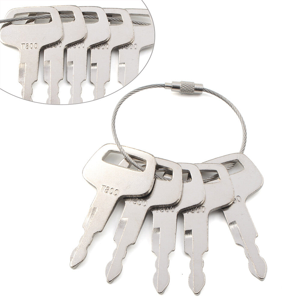 Ignition Key ELI80-0110 Fit TCM Heavy Equipment Loader Wheel Loader T800 5PCS wa Q