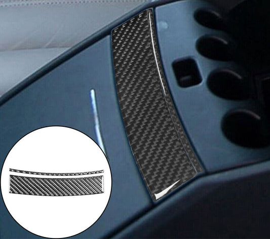 2pcs for Chrysler 300 300C Carbon Fiber Indoor Below Center Armrest Cover Trim
