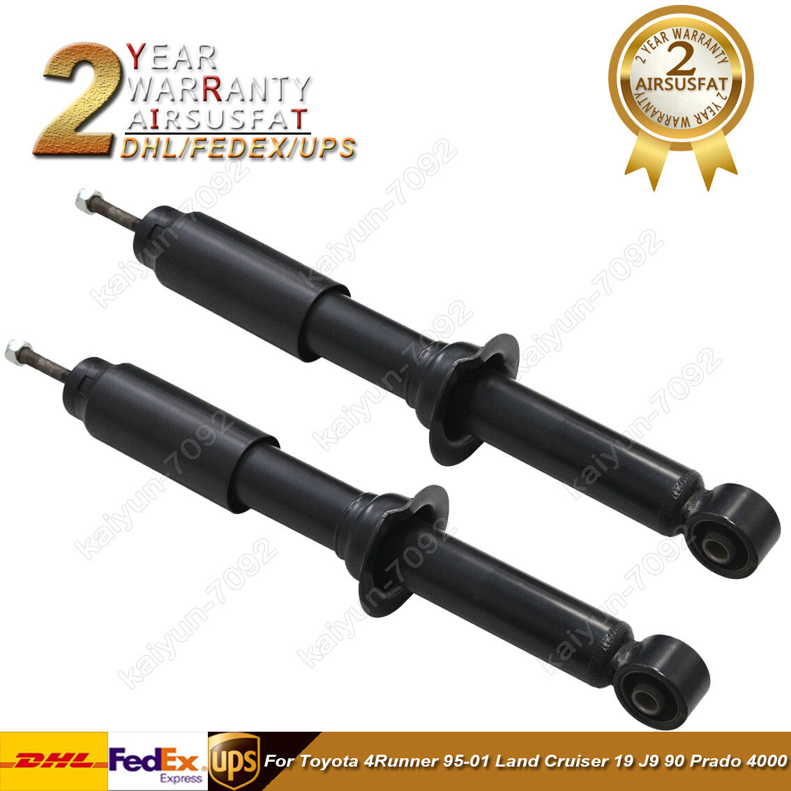 2x Front Shock Absorber Struts for Toyota 4Runner for Land Cruiser J90 Prado 4000