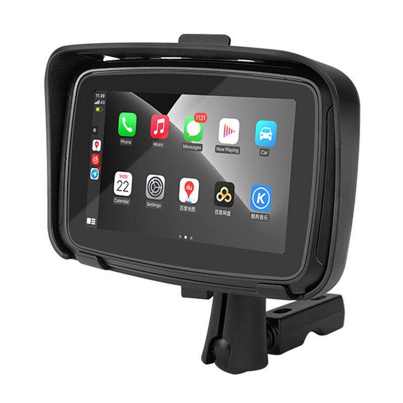 Portable 5-inch Touchscreen Motorcycle GPS for Navigator with Wireless CarPlay and Waterproof Kit n