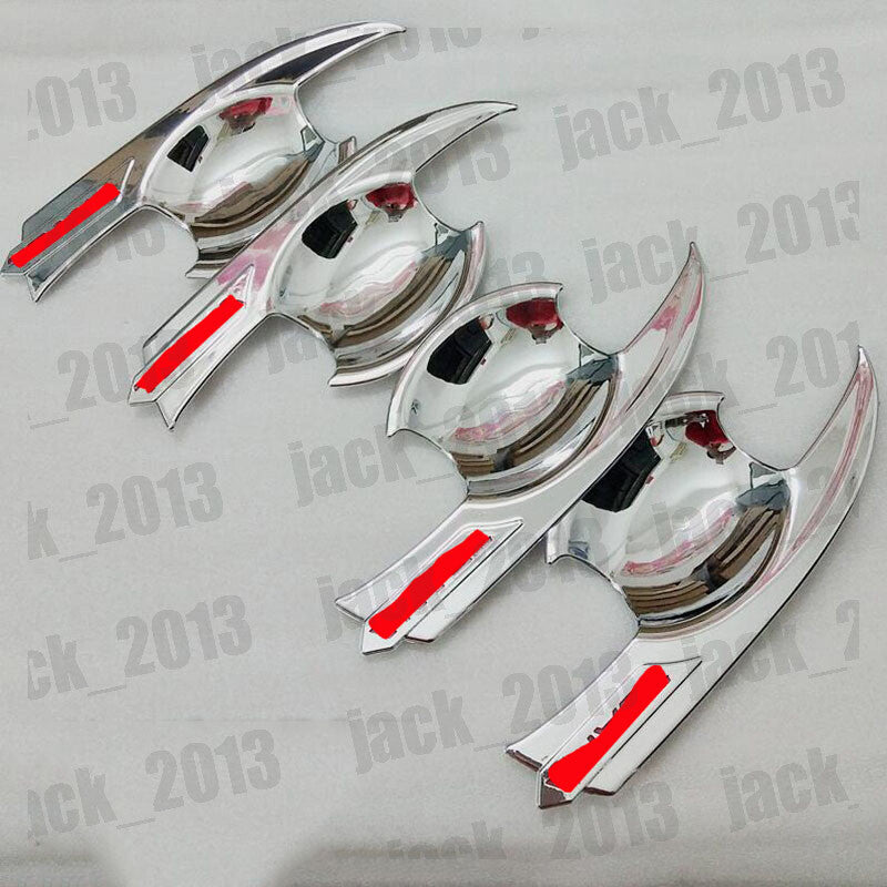 4pcs for Nissan Altima Teana 2013-2018 Chrome Car Door Handle Bowl Cover Trim