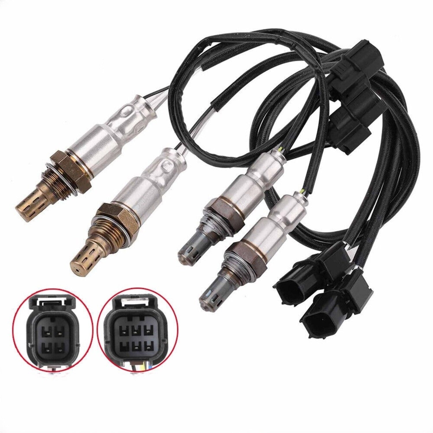 4pcs Oxygen O2 Sensor Upstream+Downstream for Honda Accord Odyssey for Acura MDX TSX