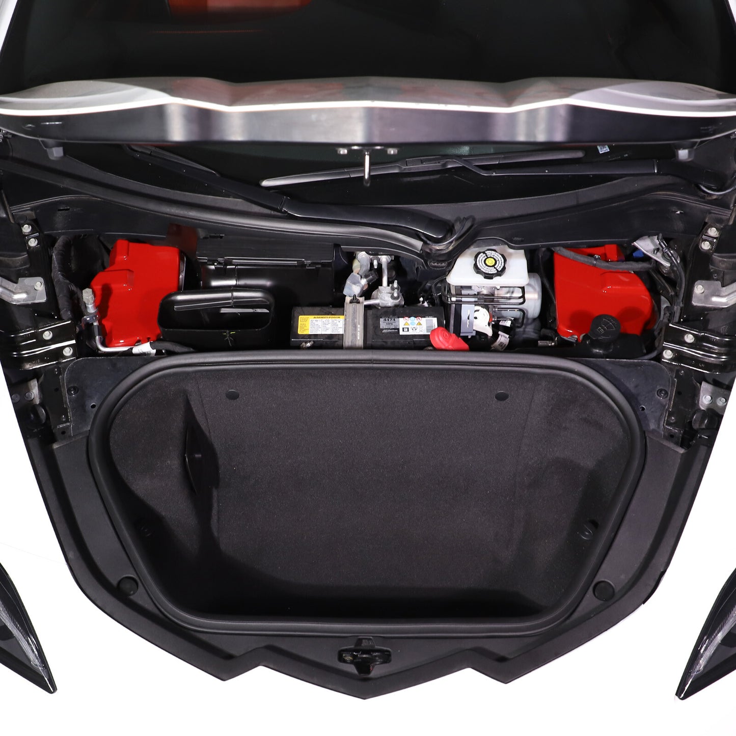 Red engine mount shockproof panel cover trim for Corvette C8 Z51 Z06 2020-24 n