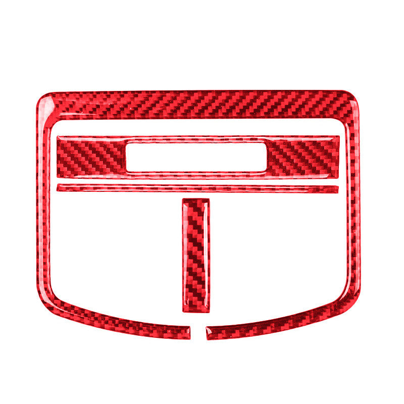 Red Carbon FiberGear Shift Panel Cover Trim Sticker for Camry 2007-2011 v