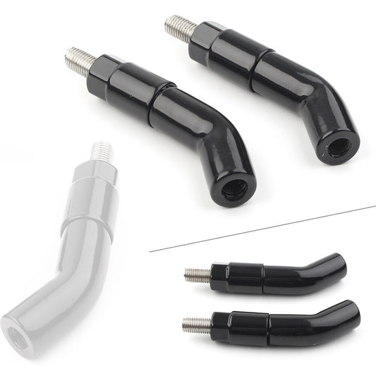 Fit for Harley Davidson Iron 1200 XL1200NS 2018-2019 Black Mirror Stem Extender Q