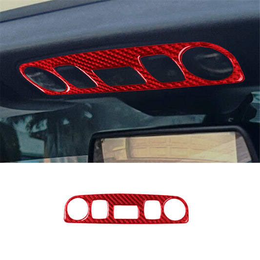 Carbon Fiber Interior Manual Climate Console Cover Trim For 2012-2015 for Fiat 500 v